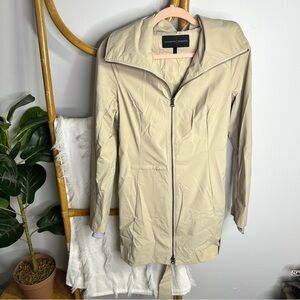 Elizabe Roberts Khaki Outwear Belted Coat Jacket sz S